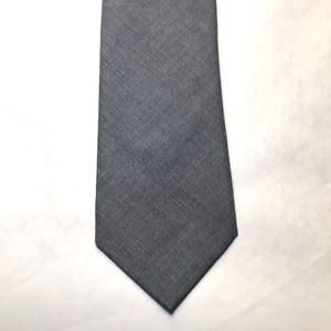 Club Monaco- Cotton blue narrow denim look tie.